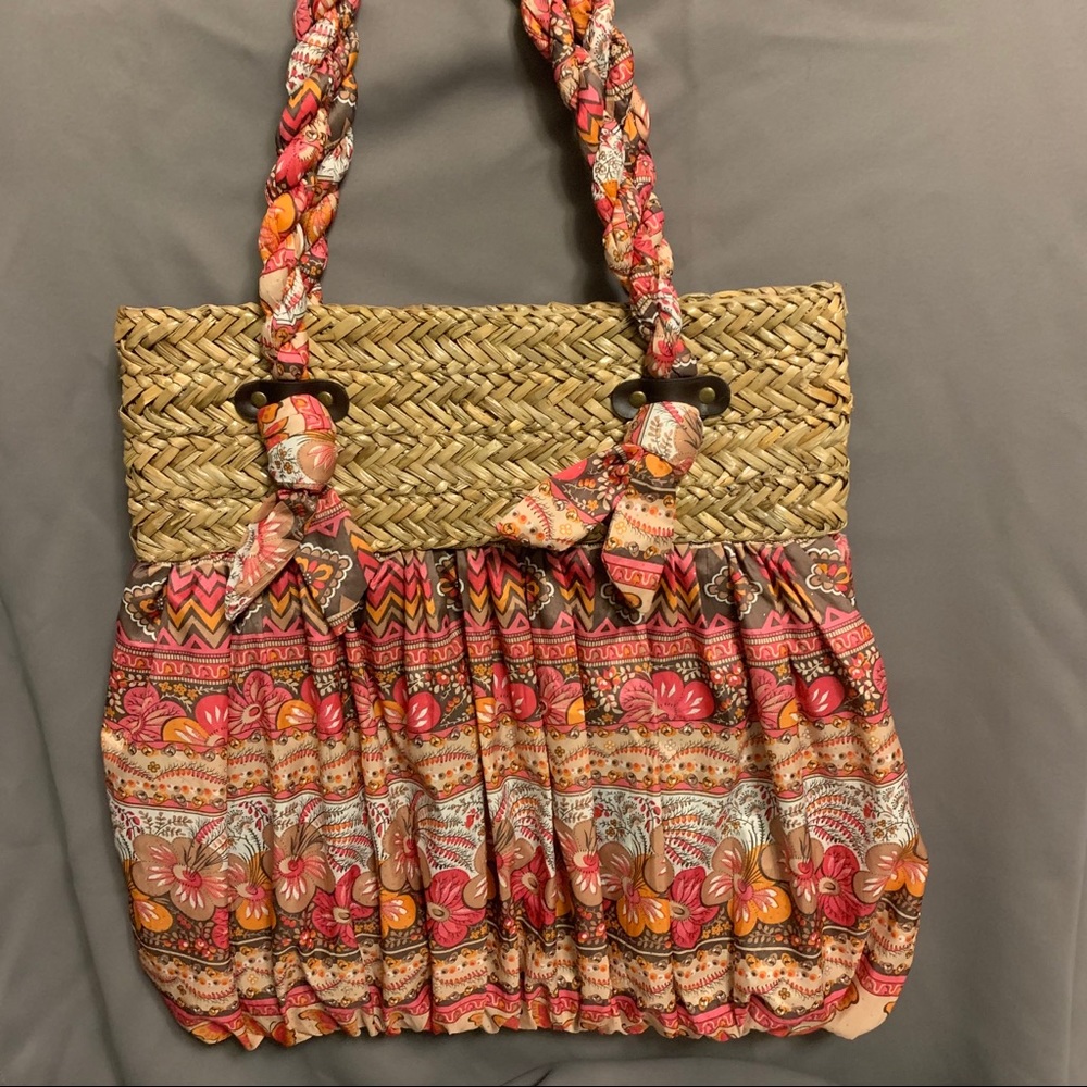 Poppie Jones Vintage 1980's Tote/Beach Bag.